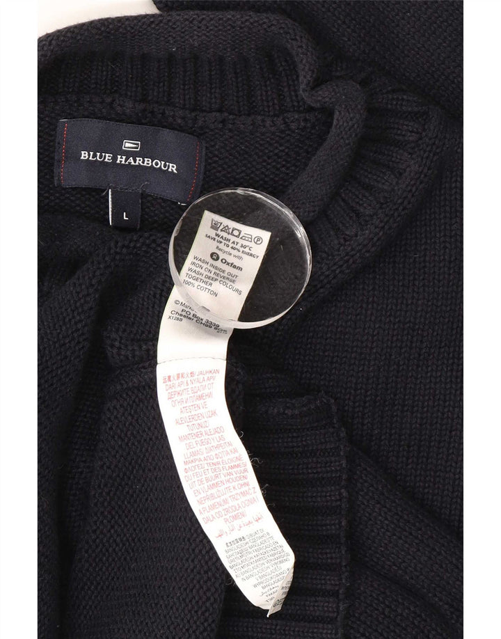 Marks & Spencer Herren-Pullover mit Rollkragen, Größe L, Marineblau