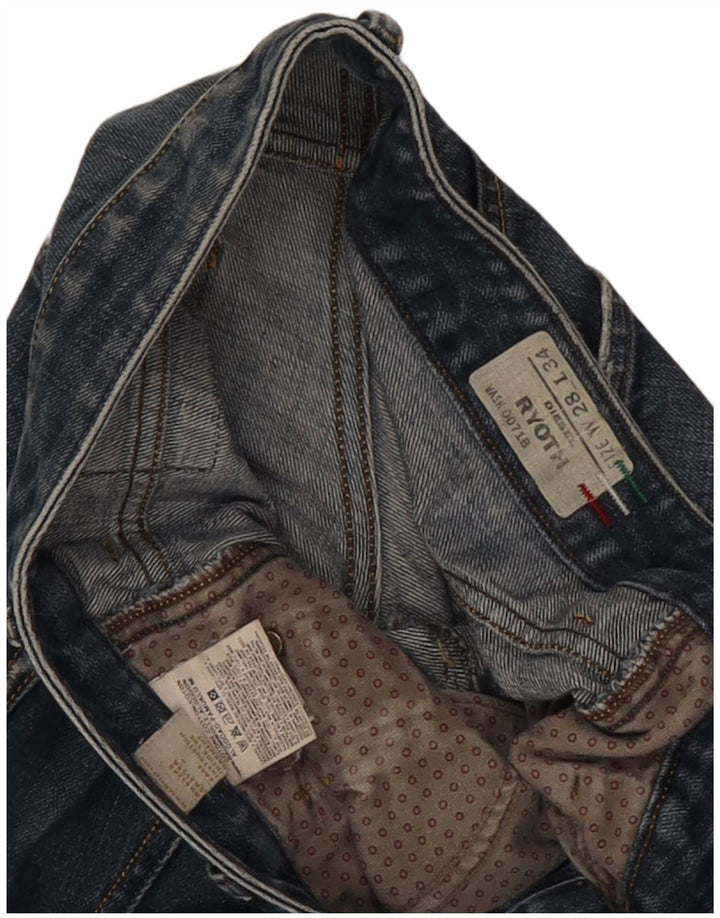 Diesel Damen Ryoth Bootcut Jeans W28 L30 Blaue Baumwolle