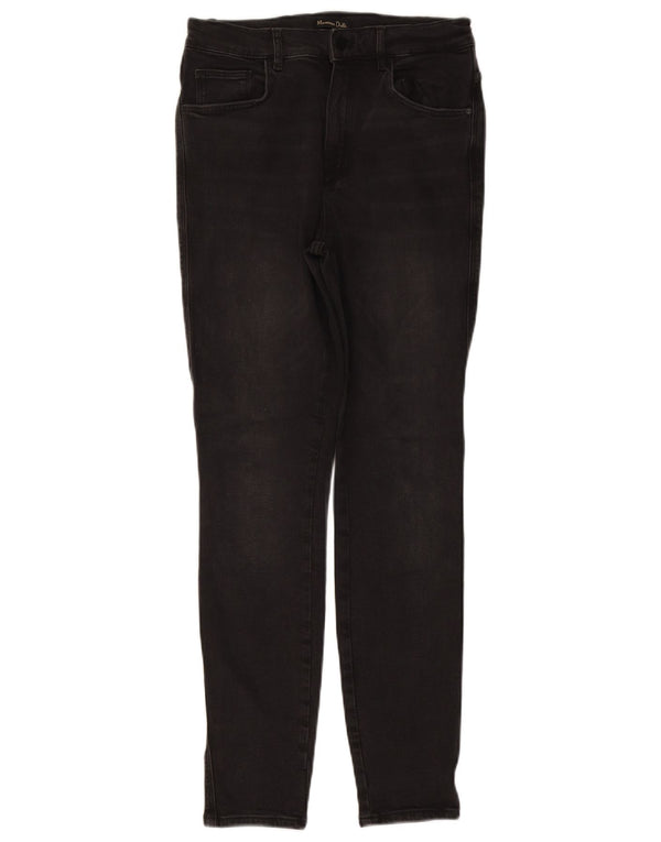 Massimo Dutti Damen Skinny Jeans EU 40 Medium W27 L29 Schwarze Baumwolle