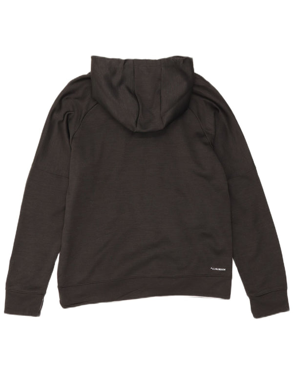 Adidas Damen Climawarm Graphic Hoodie Pullover UK 16/18 Large Schwarz