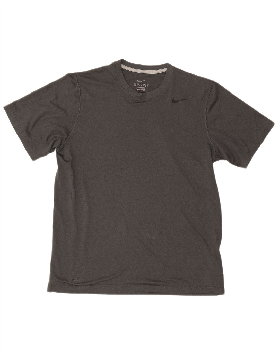Nike Herren Dri Fit T-Shirt Top Large Grau Polyester