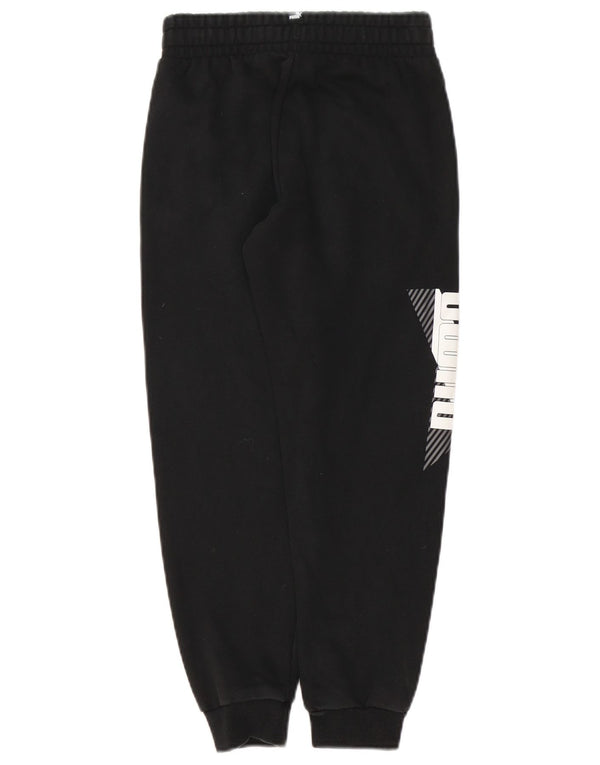 PUMA Jungen Graphic Trainingshose Jogger 9–10 Jahre, schwarze Baumwolle