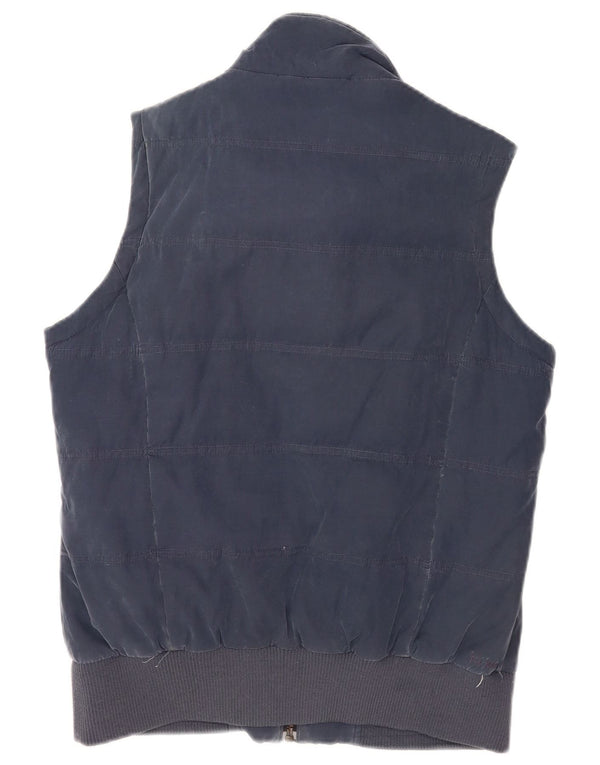 Fat Face Damen Wattierte Weste UK 14 Large Marineblau Baumwolle