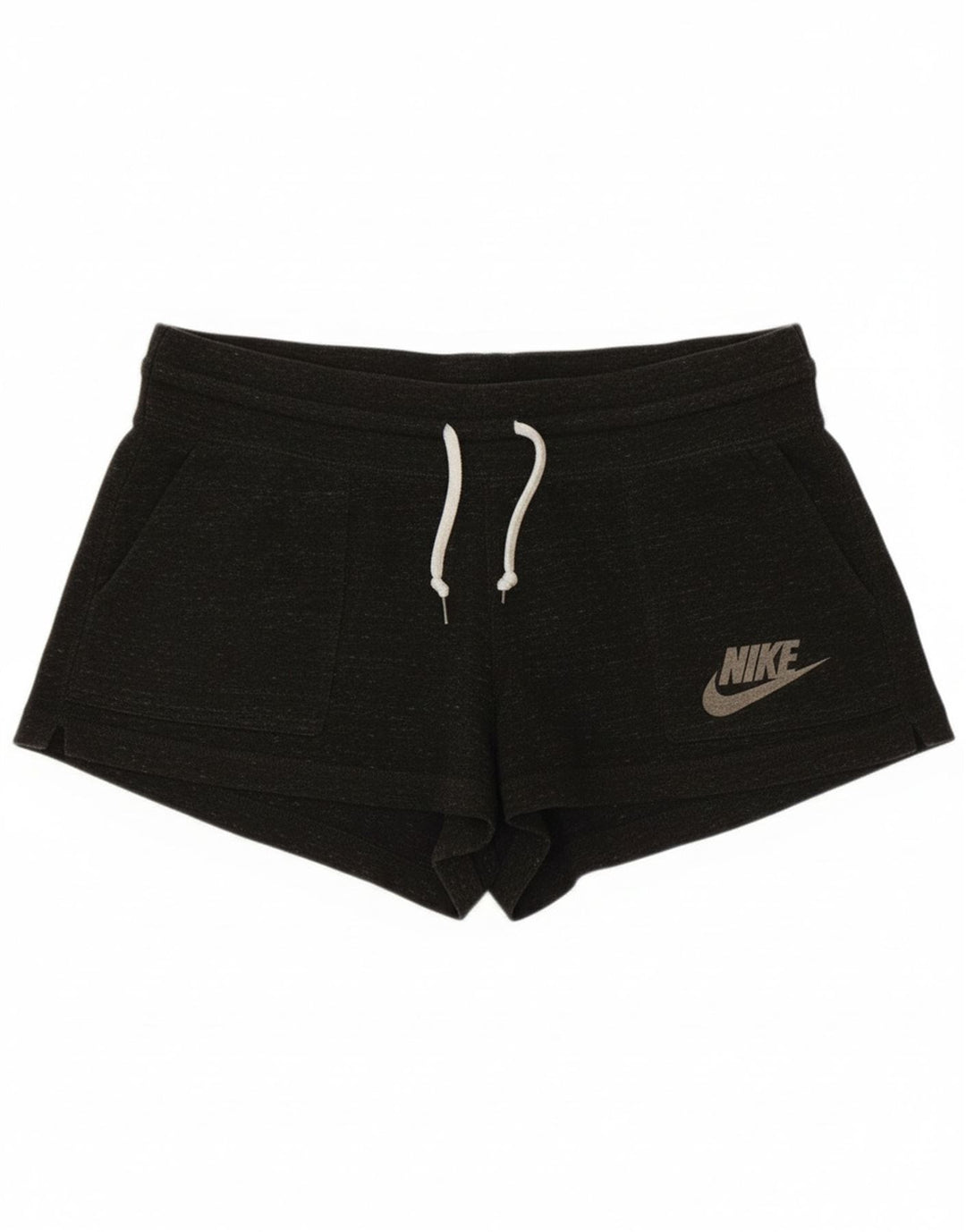 Nike Damen Sportshorts UK 14 Mittelgrau meliert