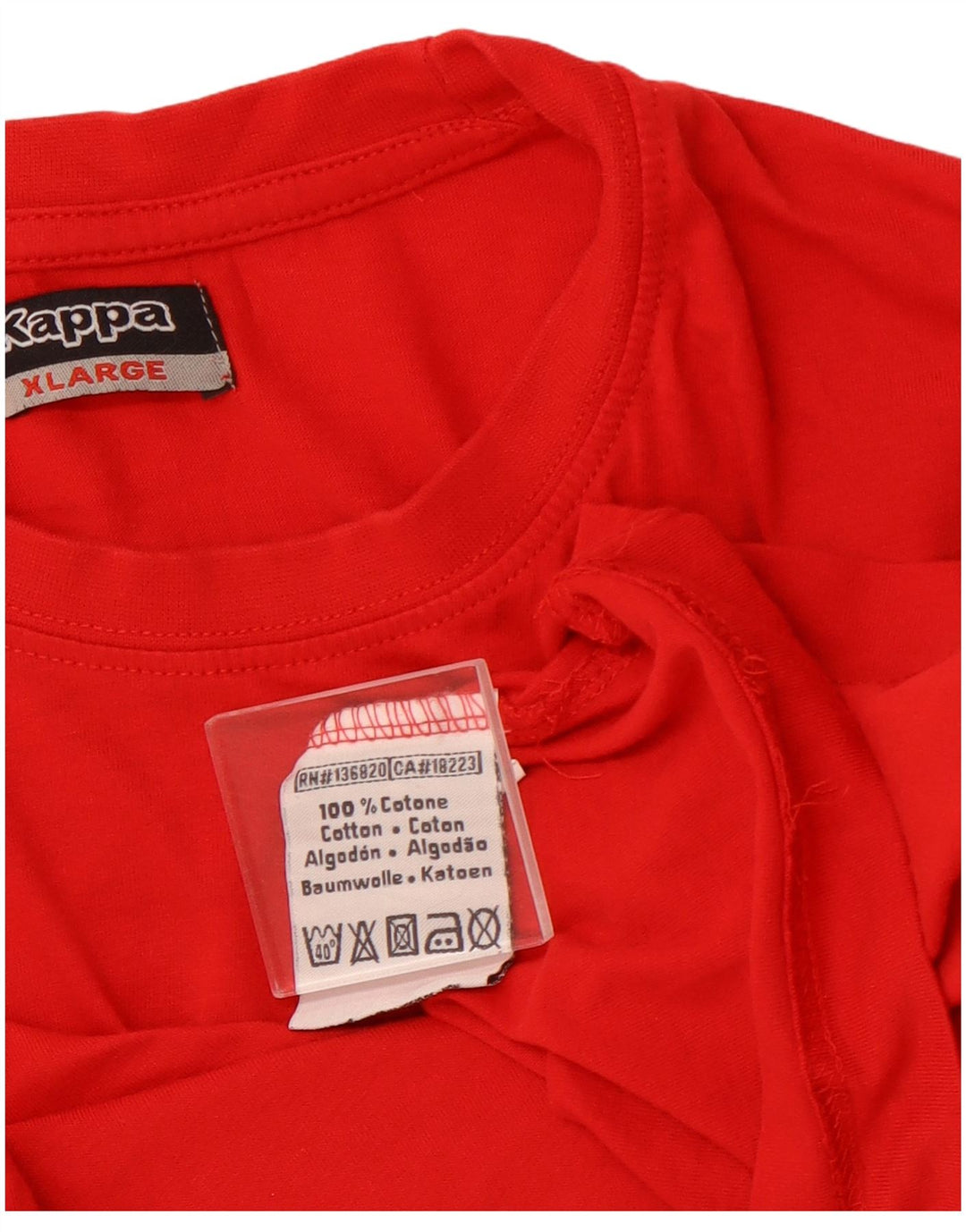 KAPPA Herren Weste Top XL Rot Baumwolle