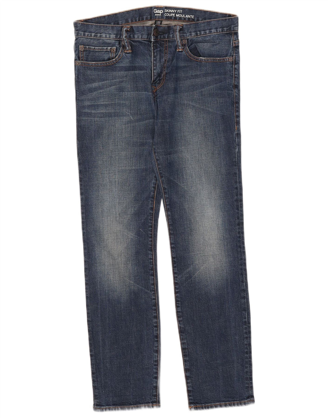 Gap Damen Skinny Jeans W30 L30 Blaue Baumwolle