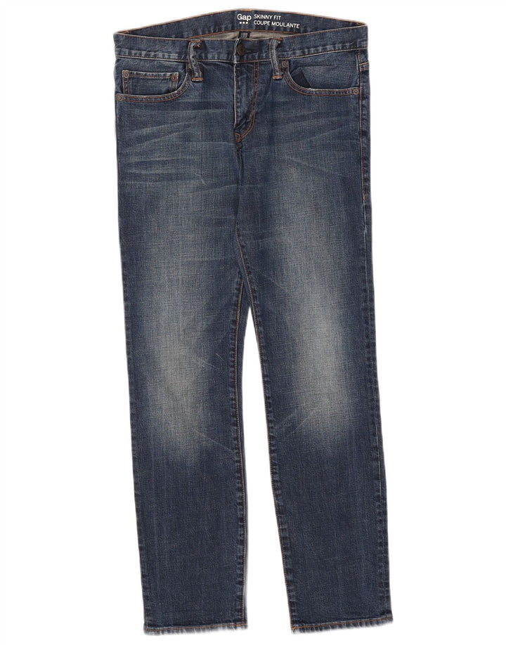 Gap Damen Skinny Jeans W30 L30 Blaue Baumwolle