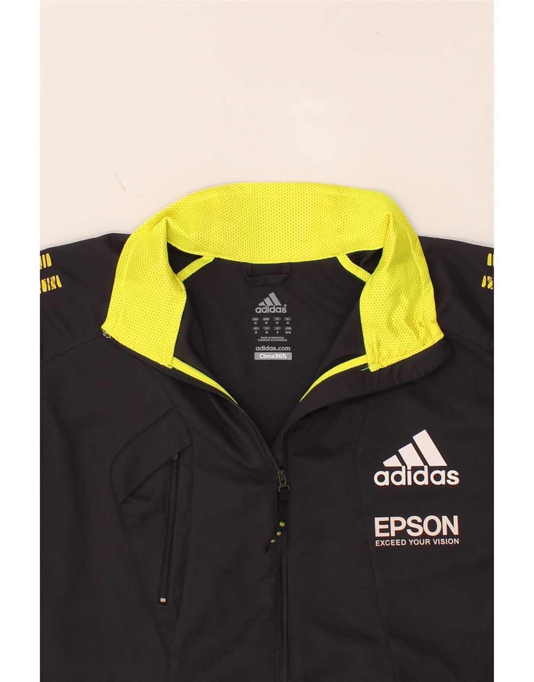 ADIDAS Mens Clima 365 Tracksuit Top Jacket Medium Black Colourblock Vintage Adidas and Second-Hand Adidas from Messina Hembry 
