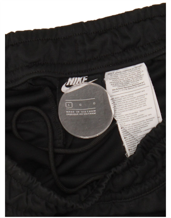 Nike Herren-Trainingshose, Jogginghose, Größe L, Schwarz, Polyester