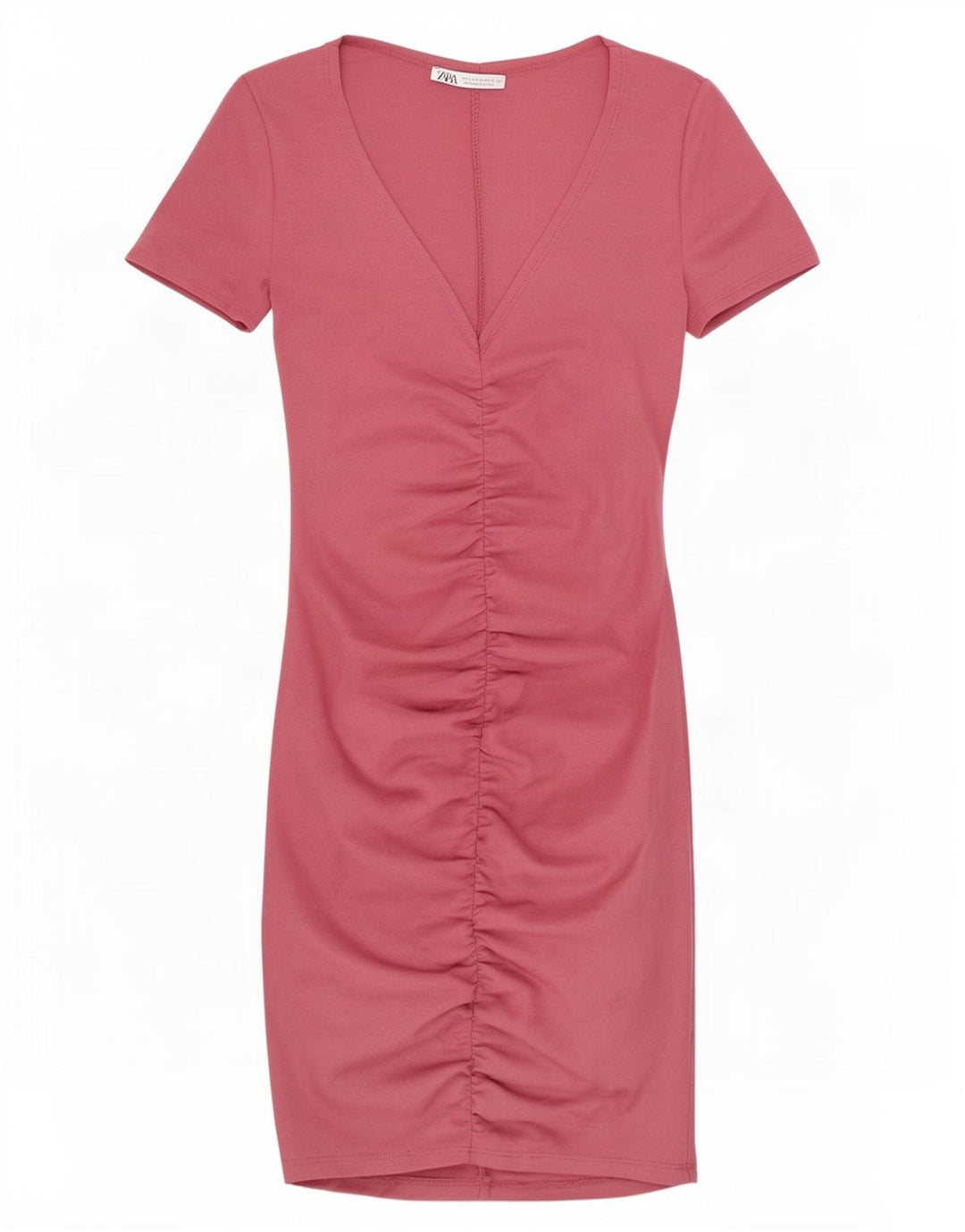 Zara Damen, figurbetontes Kleid, Gr. 8, klein, rosa, Polyester