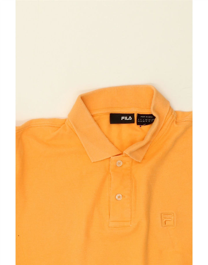 FILA Mens Polo Shirt Medium Yellow Cotton Vintage Fila and Second-Hand Fila from Messina Hembry 