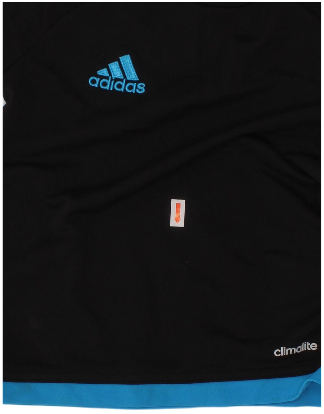 ADIDAS Climalite T-Shirt für Jungen, 4–5 Jahre, schwarzes Colourblock-Polyester