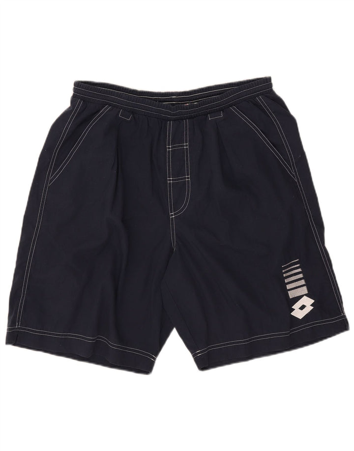 Lotto Herren-Badeshorts UK 40/42 Large Marineblau Polyester