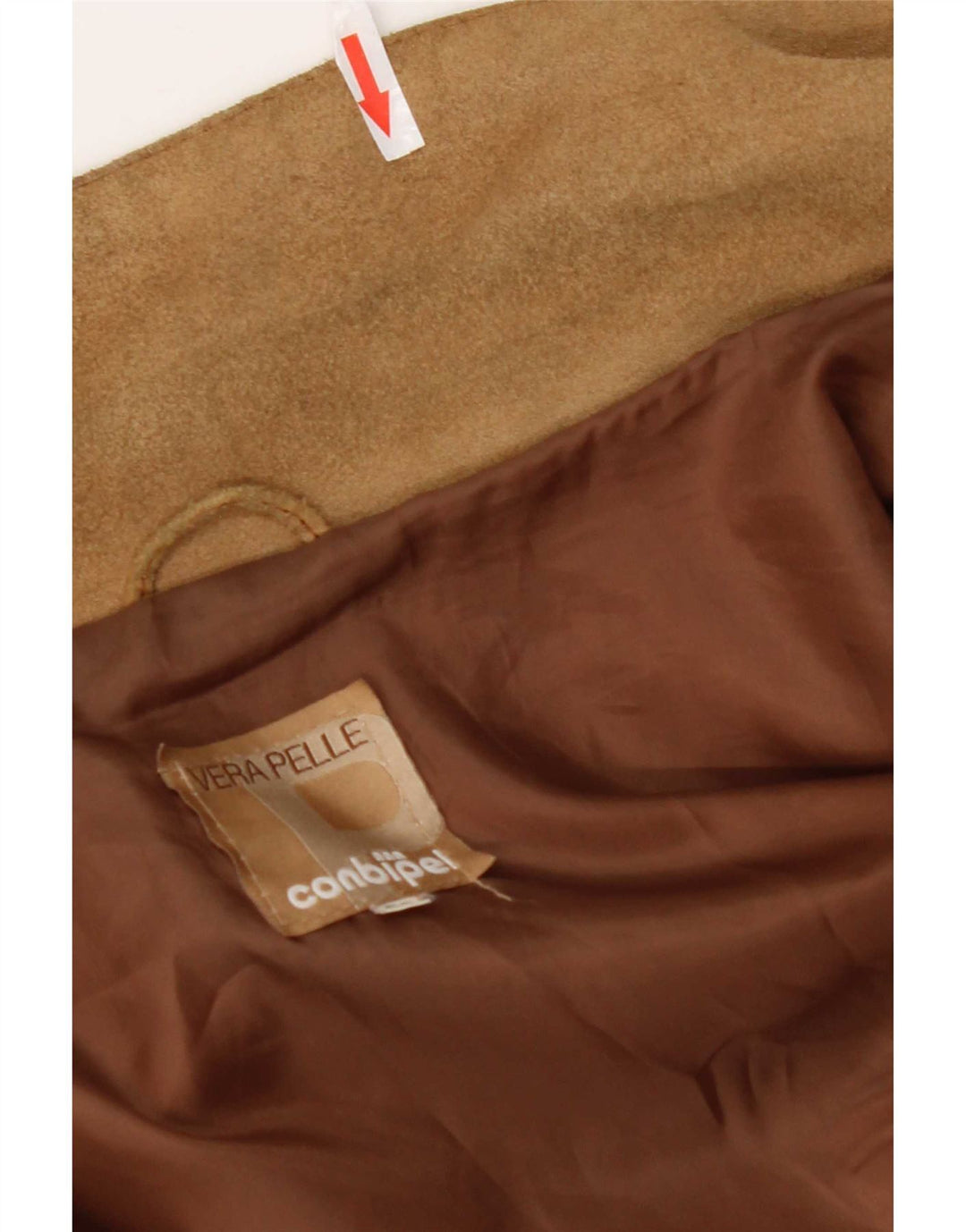 Conbipel Herren Wildlederjacke IT 56 2XL Beige Leder