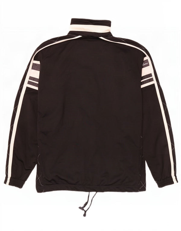 Diadora Damen-Trainingsanzugoberteil mit Grafik, UK 12, Mittelschwarz, Farbblock