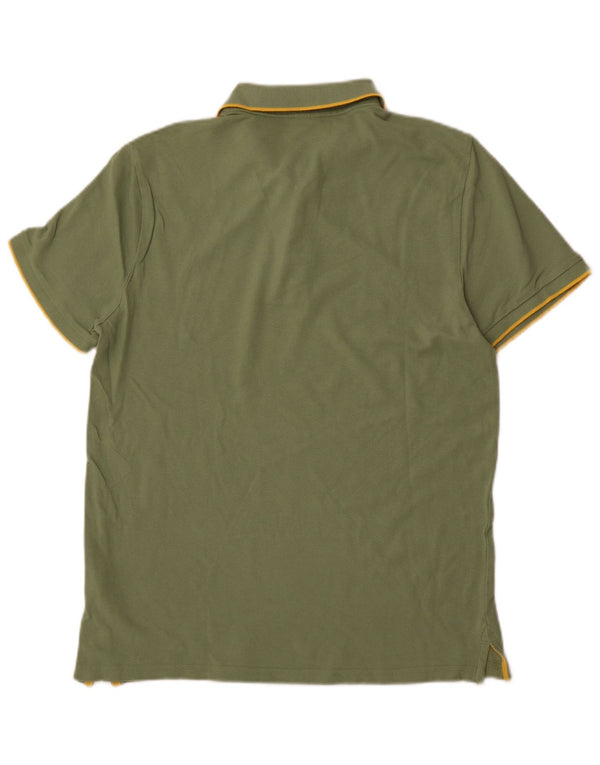 Maui and Sons Mens Polo Shirt Medium Khaki Cotton