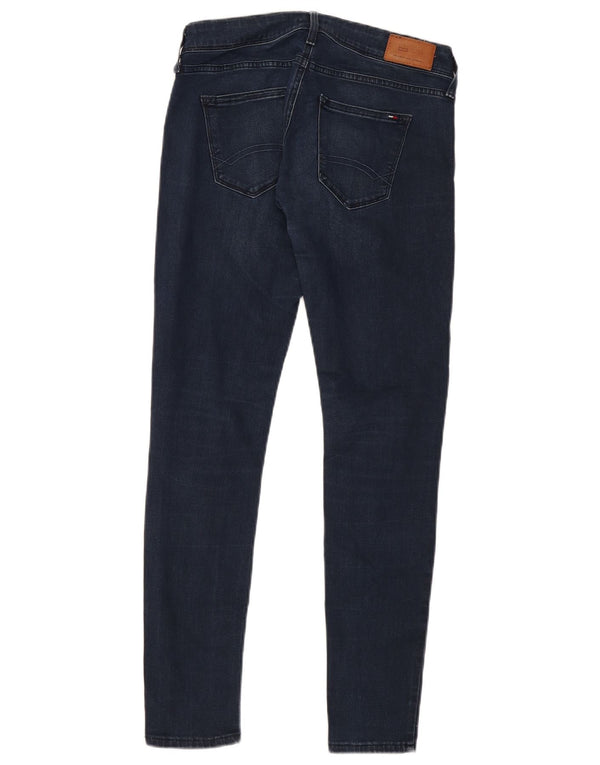 Tommy Hilfiger Damen-Jeans mit niedriger Taille, Röhrenjeans, W27, L30, Marineblau, Baumwolle