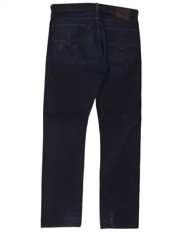 Levi's Herren 513 Straight Jeans W36 L34 Marineblaue Baumwolle