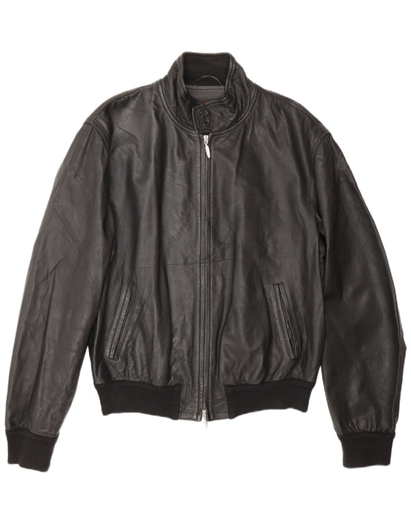 Stewart Damen Bomber-Lederjacke UK 20 2XL Schwarzer Leder-Biker