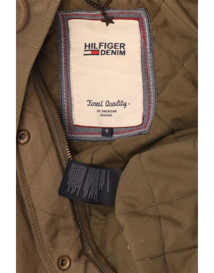 Tommy Hilfiger Damen-Parka in Übergröße mit Kapuze, Gr. 10, Größe S, Khaki