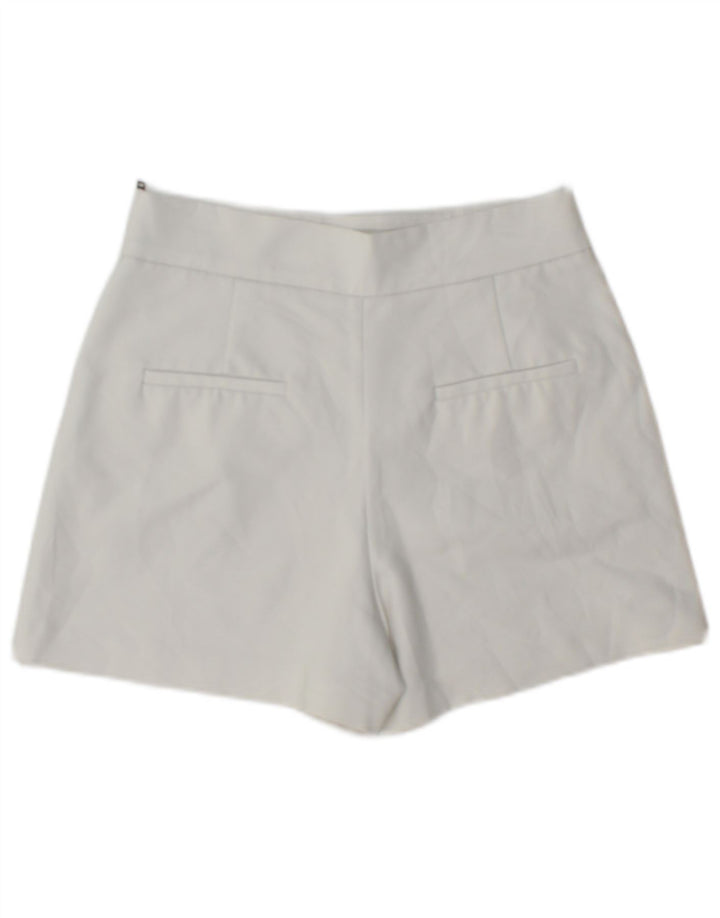 Zara Damen Chinoshorts XS W24 Weiß Polyester