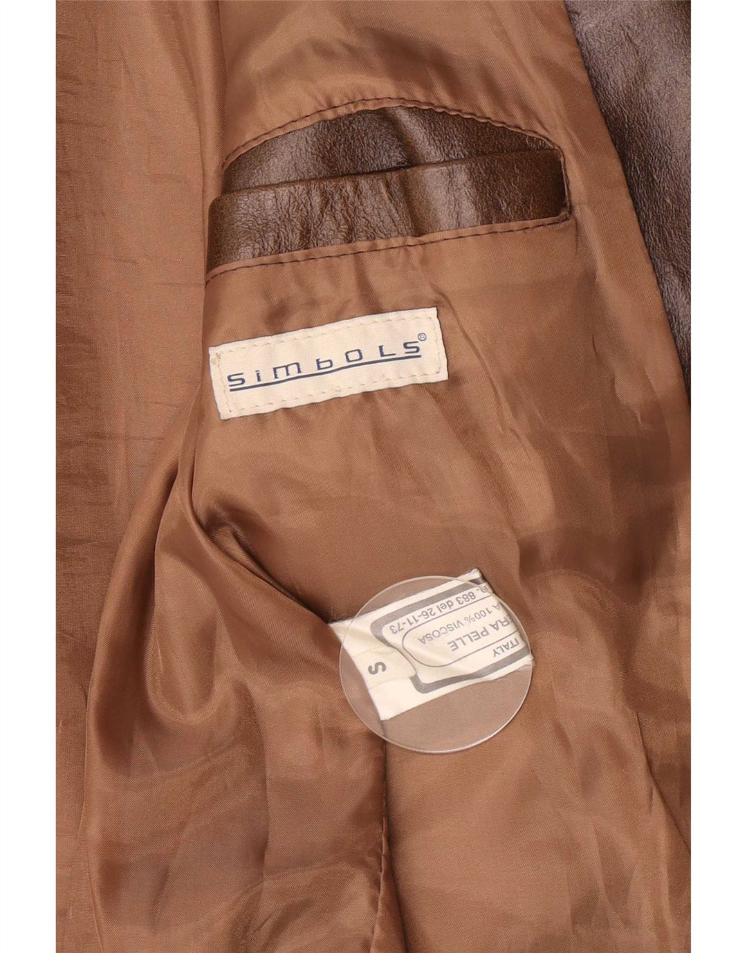 Vintage Herren Lederjacke UK 36 Small Brown Classic