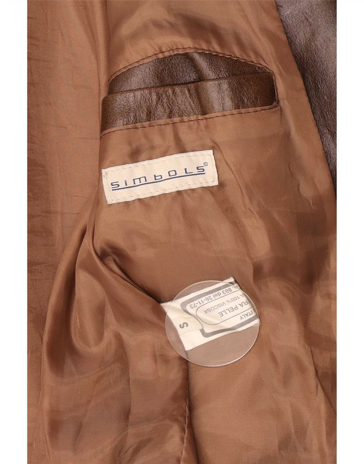 Vintage Herren Lederjacke UK 36 Small Brown Classic