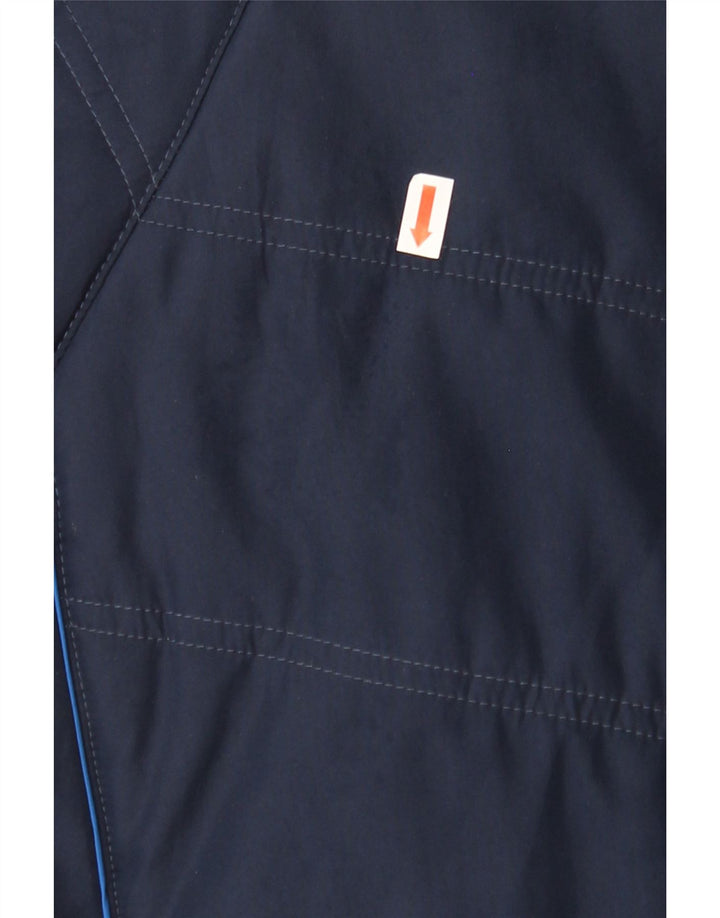 REEBOK Mens Hooded Padded Jacket UK 42 XL Navy Blue Polyester Vintage Reebok and Second-Hand Reebok from Messina Hembry 