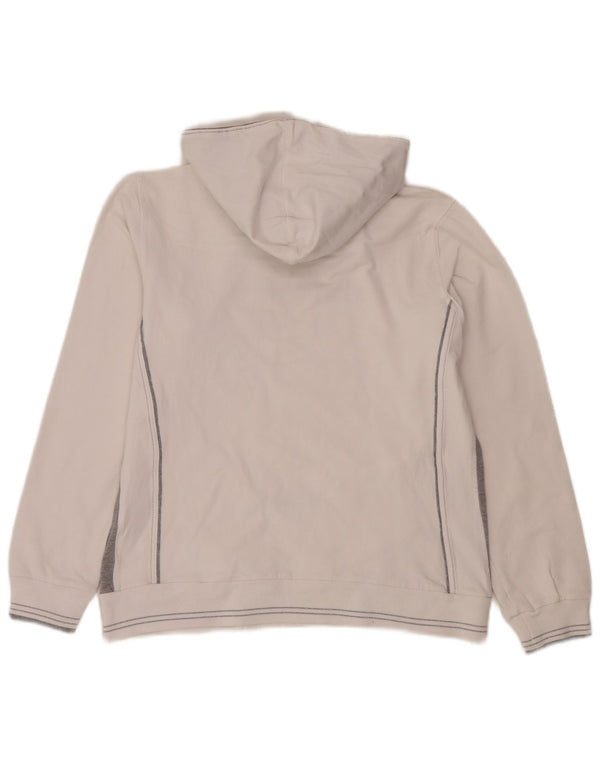 Champion Womens Graphic Hoodie Pullover UK 18 XL Weiße Colourblock-Baumwolle