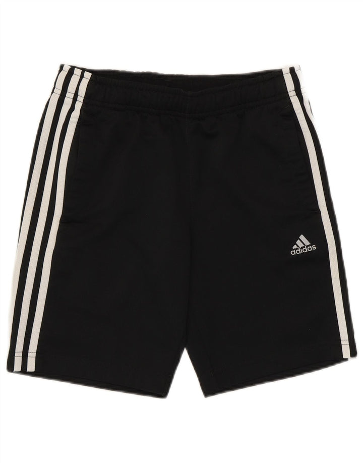 Adidas Sportshorts für Jungen, 9–10 Jahre, schwarzes Polyester