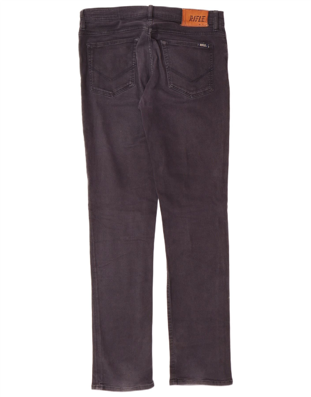 RIFLE Herren Slim Jeans W34 L34 Graue Baumwolle
