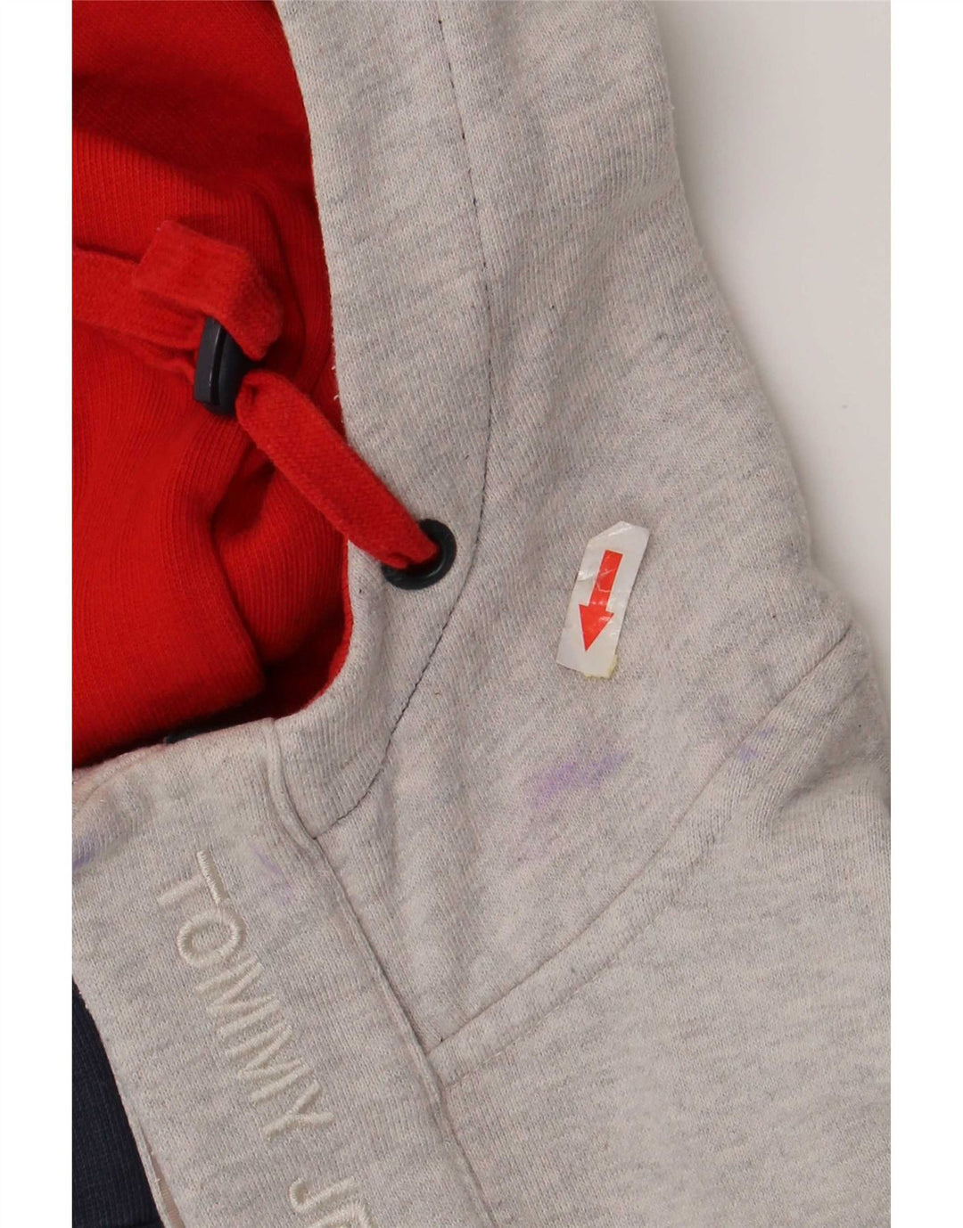 Tommy Hilfiger Herren-Kapuzenpullover mit Knopfkragen, mittelgroß, Marineblau, Farbblock