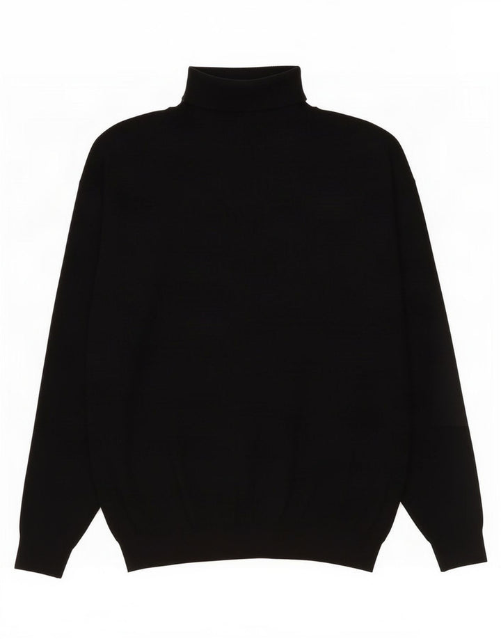 Rollkragenpullover für Herren von Zara, Größe L, Schwarz