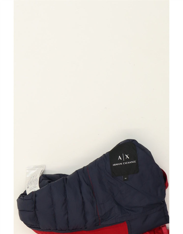 ARMANI EXCHANGE Womens Padded Jacket UK 6 XS Red Polyamide Vintage Armani Exchange and Second-Hand Armani Exchange from Messina Hembry 