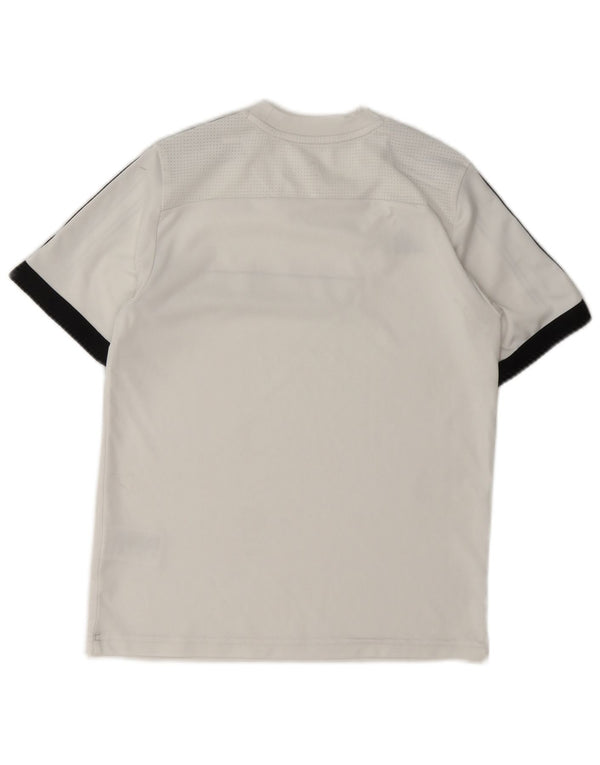 Adidas Climacool T-Shirt für Jungen, 13–14 Jahre, weißes Colourblock-Polyester