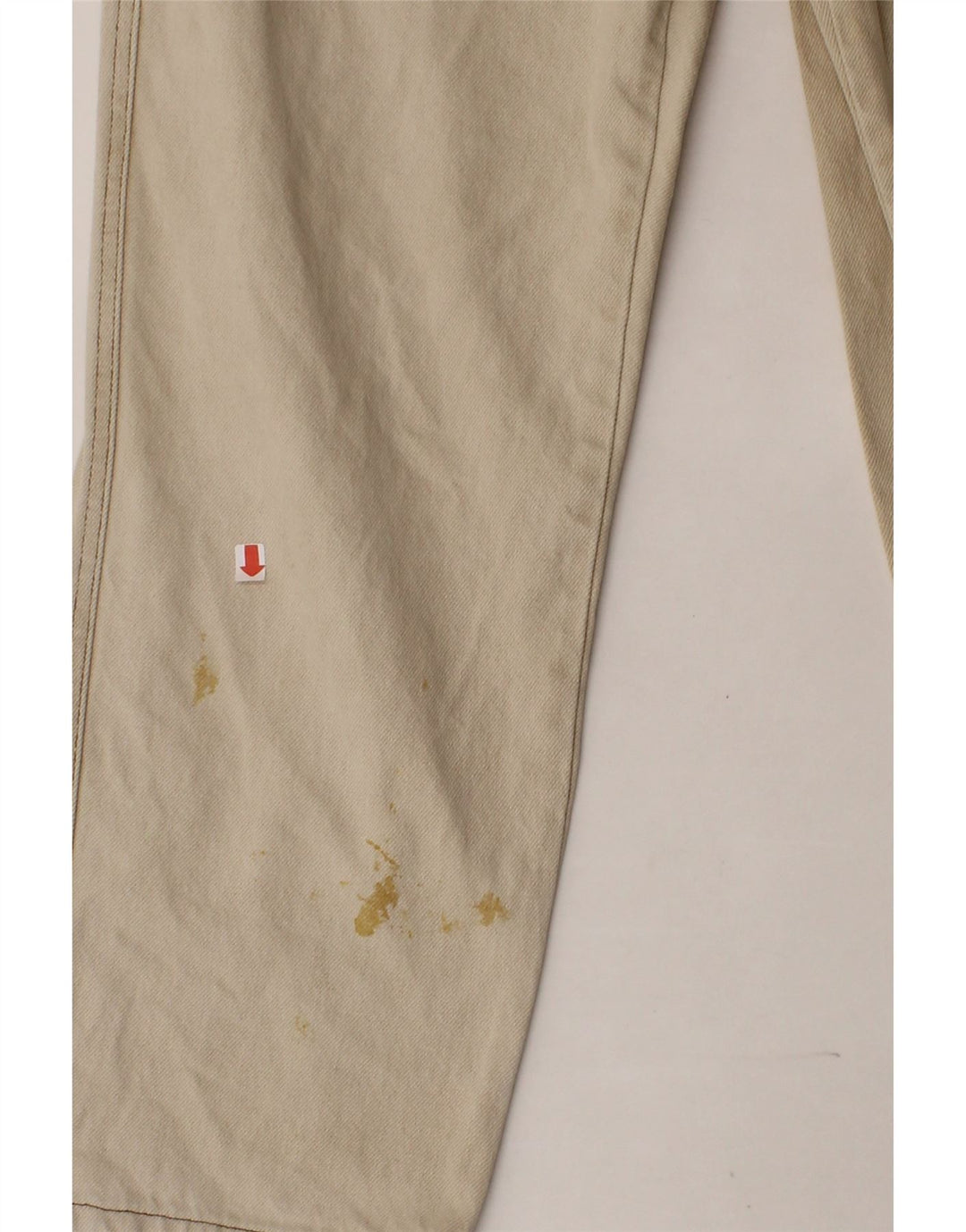 TRUSSARDI Mens Straight Jeans W35 L27 Beige Cotton Vintage Trussardi and Second-Hand Trussardi from Messina Hembry 