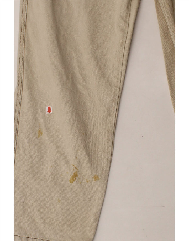 TRUSSARDI Mens Straight Jeans W35 L27 Beige Cotton Vintage Trussardi and Second-Hand Trussardi from Messina Hembry 
