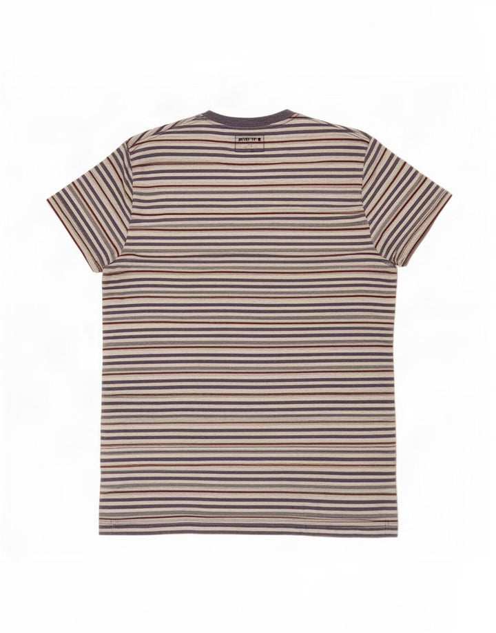 French Connection Herren-T-Shirt-Oberteil, groß, mehrfarbig, Nadelstreifen