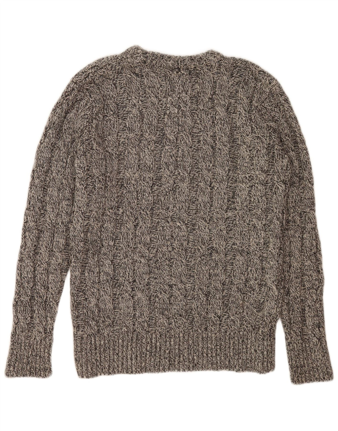 Superdry Herren-Pullover mit Rundhalsausschnitt, Mittelgrau geflecktes Acryl