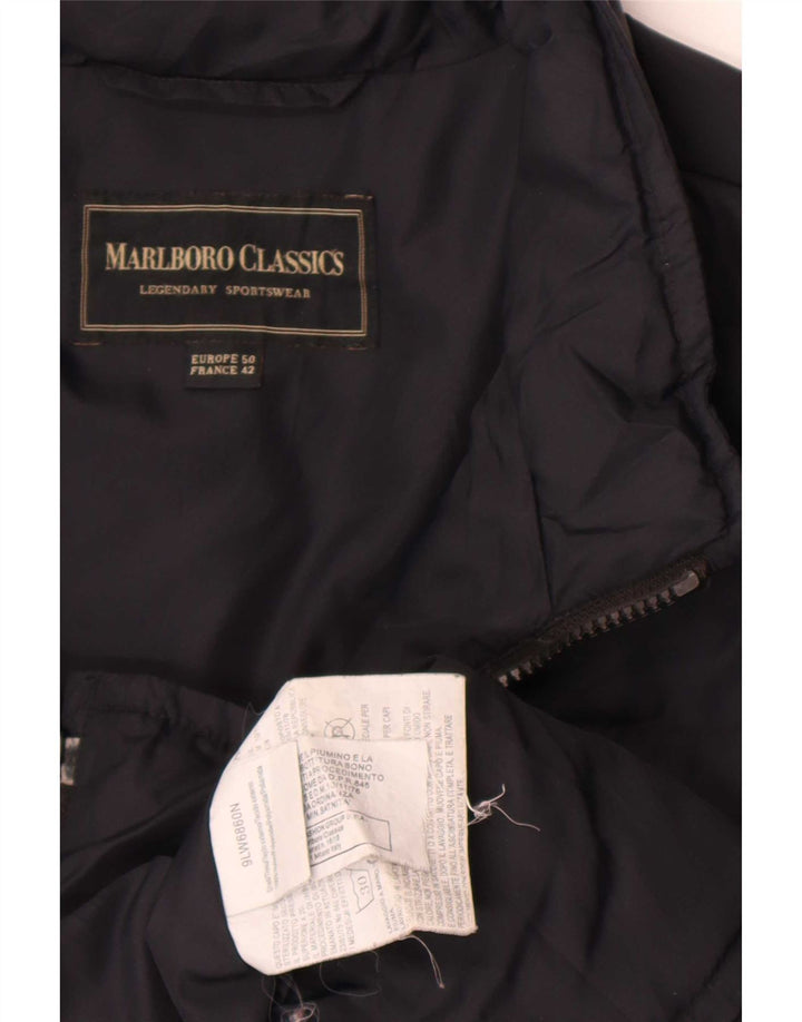 Marlboro Classics Herren Wattierte Jacke EU 50 Large Schwarz Nylon