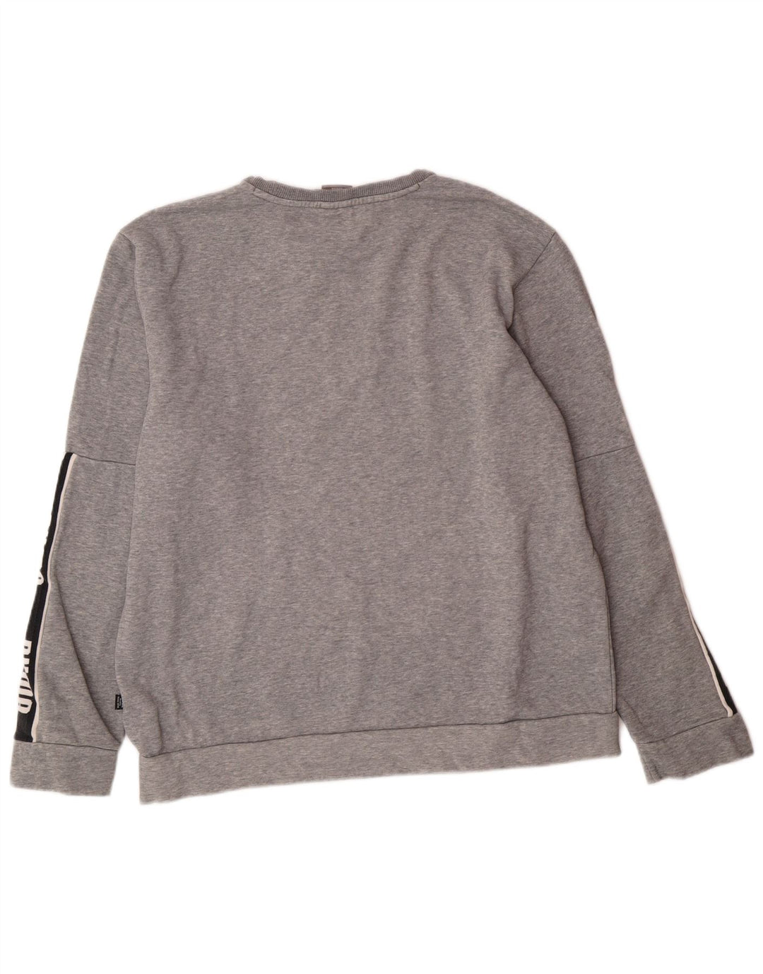 PUMA Herren Grafik-Sweatshirt-Pullover, groß, graue Farbblock-Baumwolle