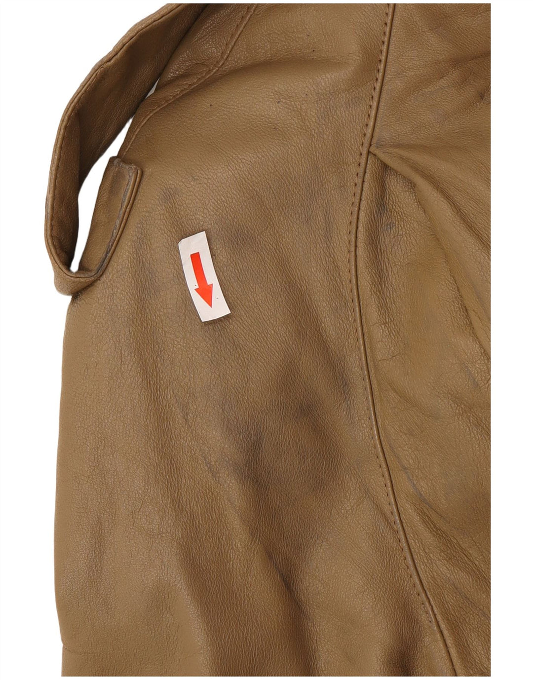 Vintage Herren Leder Trenchcoat IT 46 Kleines braunes Leder