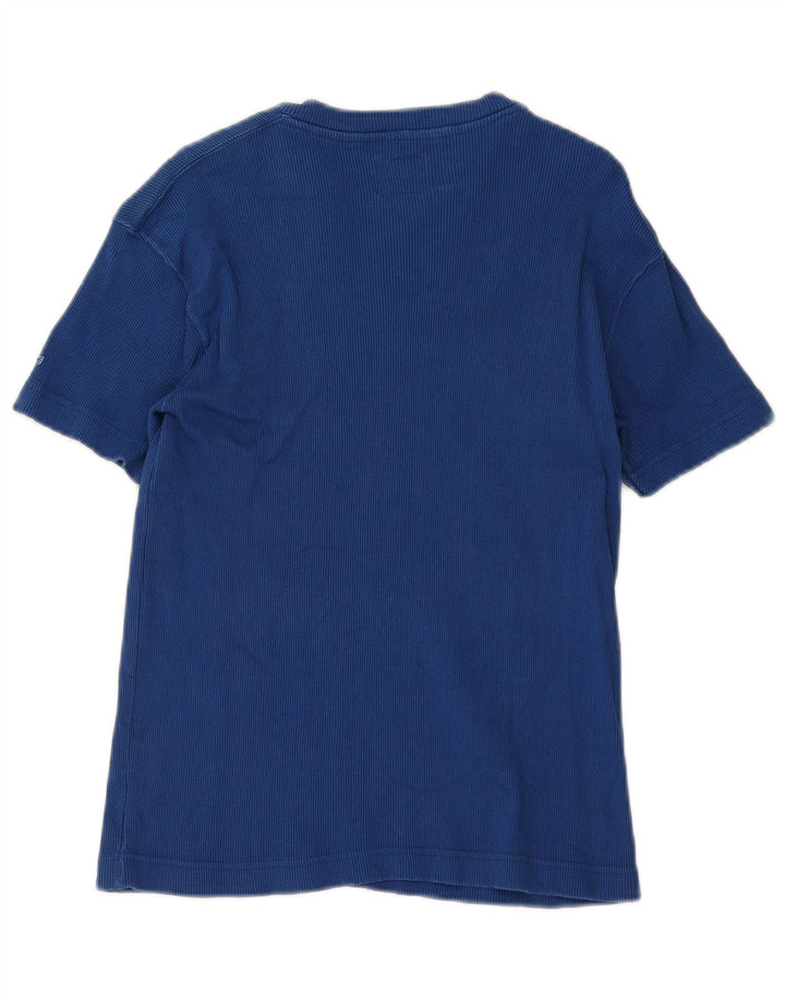 Energie Damen T-Shirt Top Large Blau Baumwolle