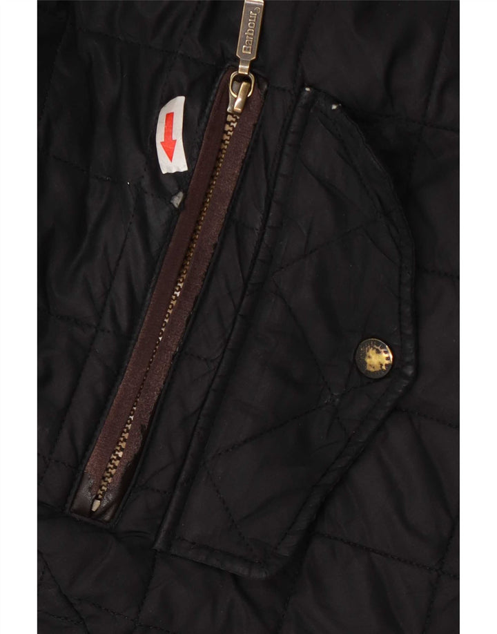 Barbour Herren Steppjacke UK 40 Large Schwarz