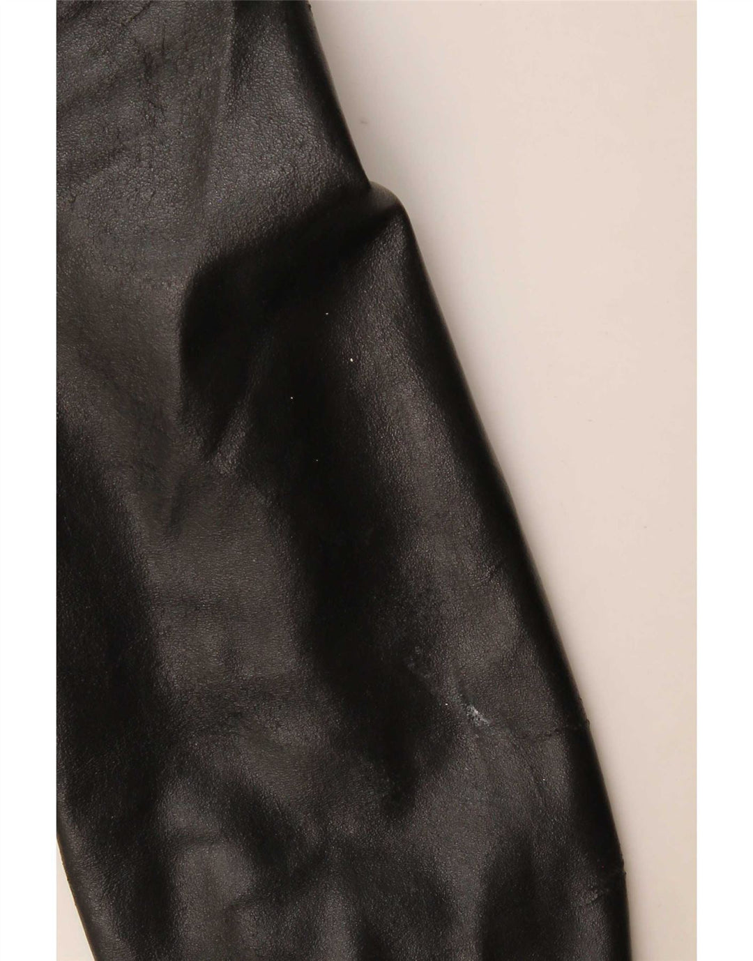 Viamaestra Damen Crop Leder Bikerjacke UK 12 Medium Schwarz