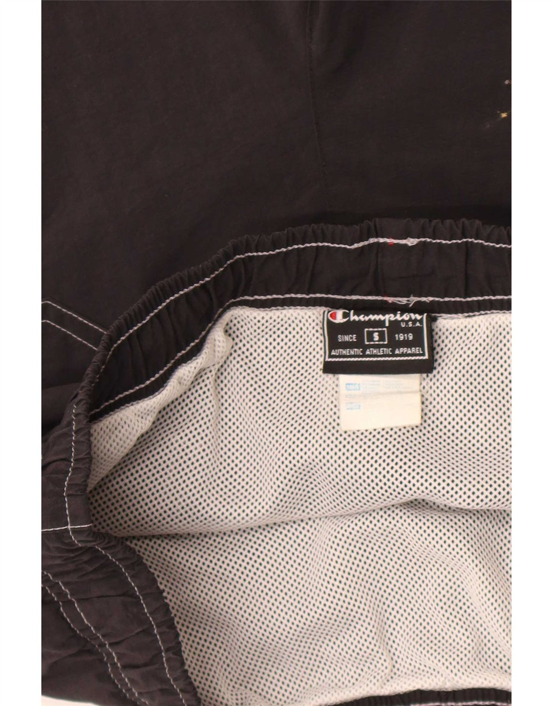 Champion Herren-Badeshorts, klein, aus schwarzem Nylon