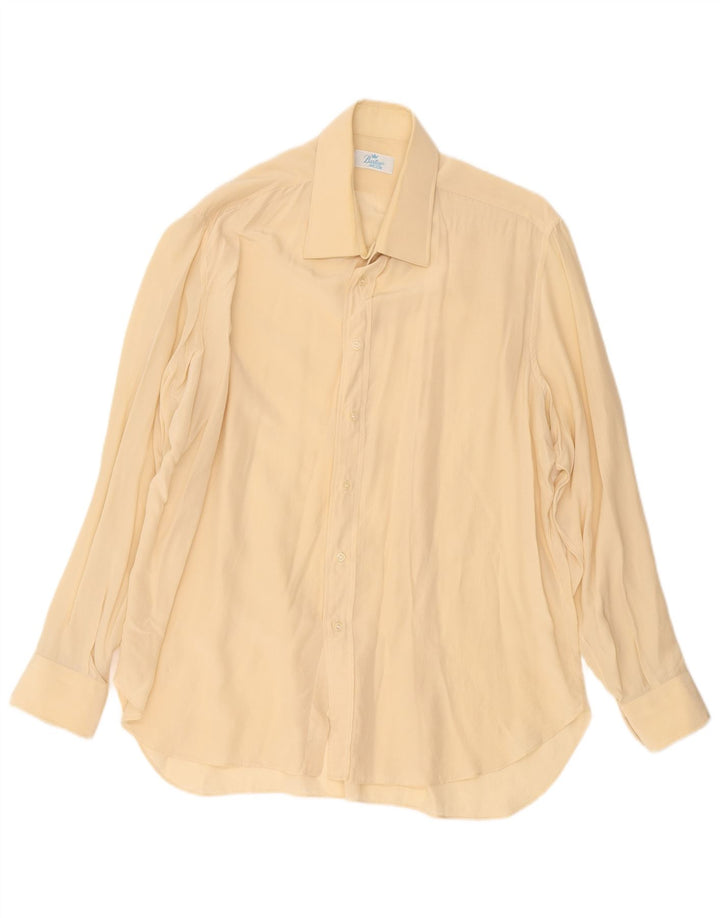 VINTAGE Mens Shirt Size 43 Large Beige