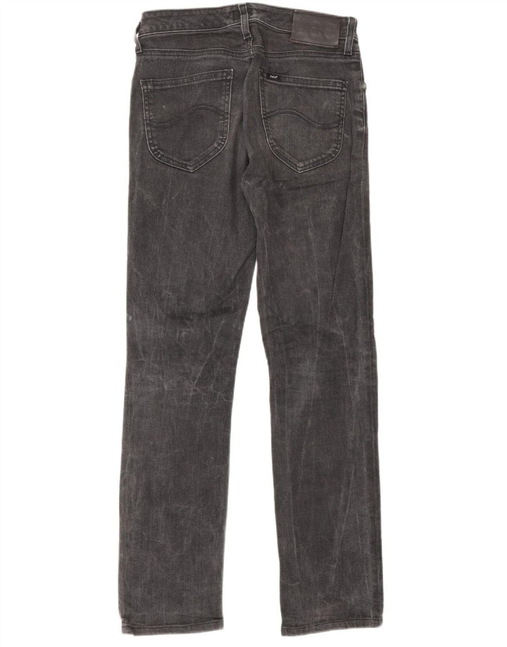Lee Damen Marion Straight Jeans W28 L33 Graue Baumwolle