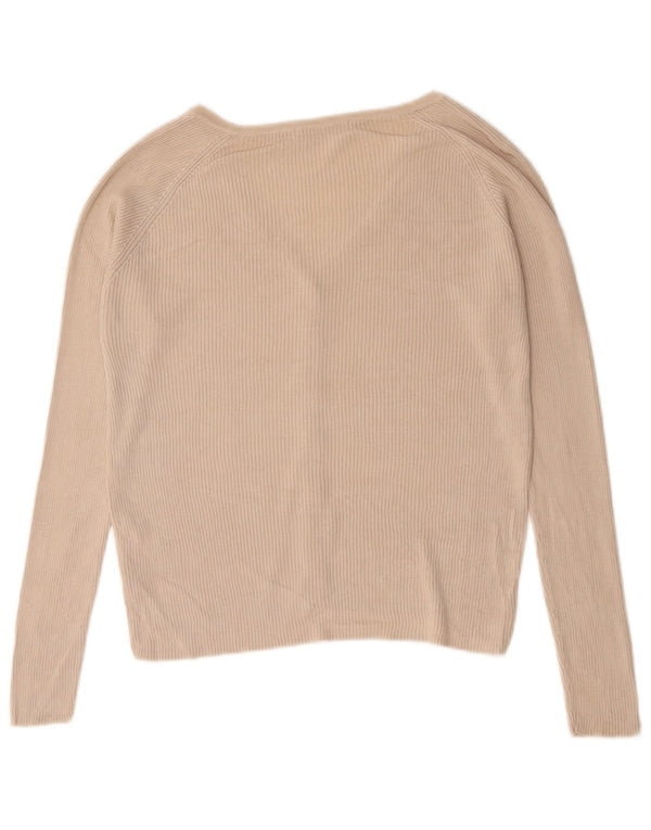 Marks & Spencer Damen-Cardigan-Pullover UK 14 Large Beige Seide