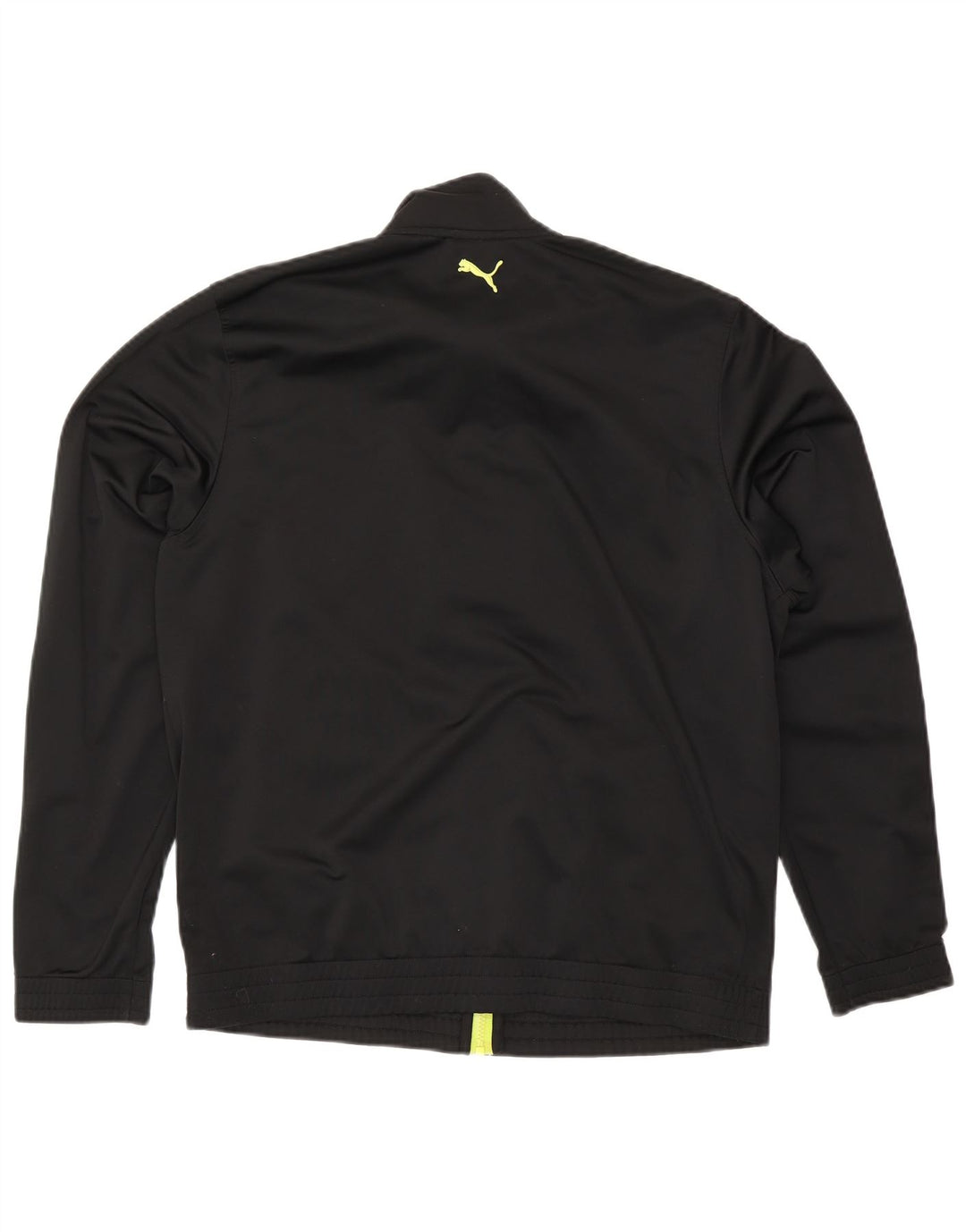 Puma Herren-Trainingsanzug mit grafischem Oberteil, groß, aus schwarzem Polyester